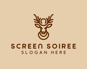 Brown Horn Deer logo design