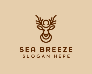 Brown Horn Deer logo design