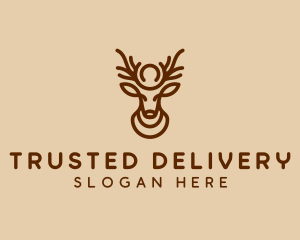 Brown Horn Deer logo design