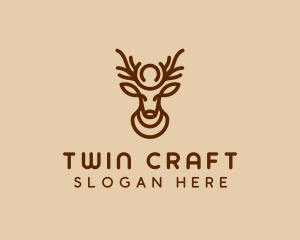 Brown Horn Deer logo design