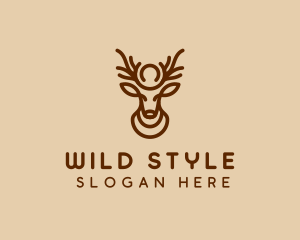 Brown Horn Deer logo design