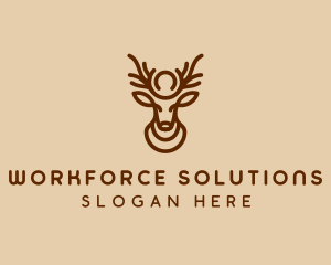 Brown Horn Deer logo design