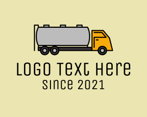 Diesel - Oil Tanker Truck logo design