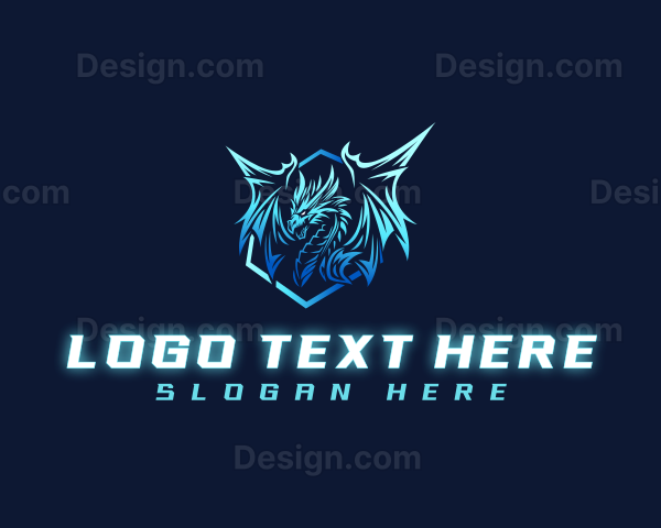 Mythical Fierce Dragon Logo