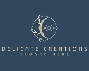 Mystical Crescent Moon logo design