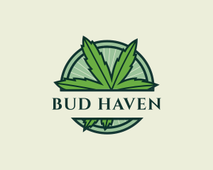 Marijuana Cannabis Plant logo