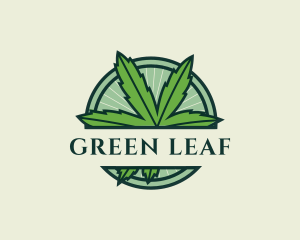 Marijuana Cannabis Plant logo