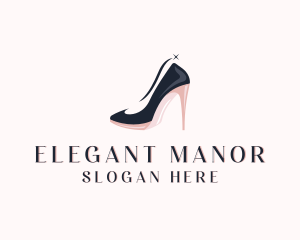 Elegant Stilettos Shoes logo design