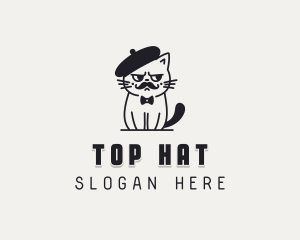 Cat Beret logo design