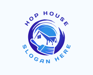 House Builder Paint  logo design