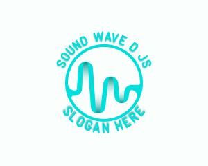 Music Audio Soundwaves logo design