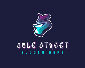 Urban Graffiti Letter S logo design