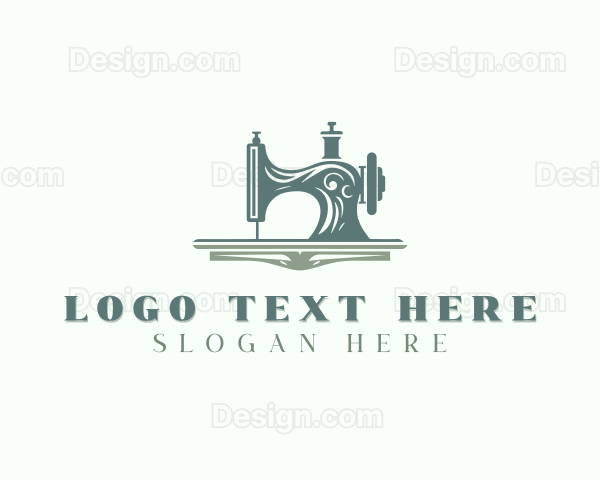 Tailoring Sewing Machine Logo