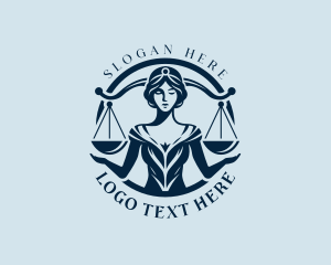 Woman Legal Justice Logo