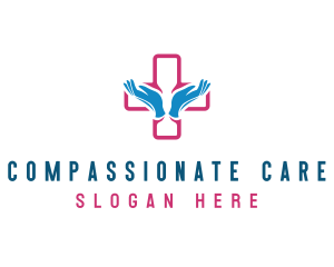 Medical Gloves Cross logo design