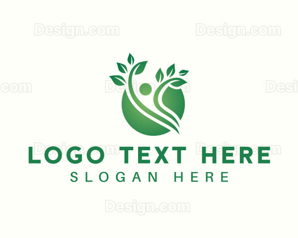 Natural Human Plant Logo