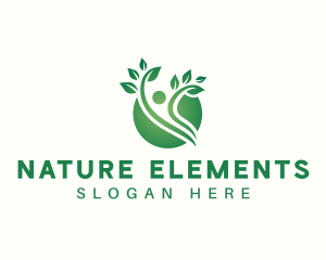 Natural Human Plant logo design