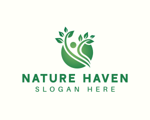 Natural Human Plant logo design