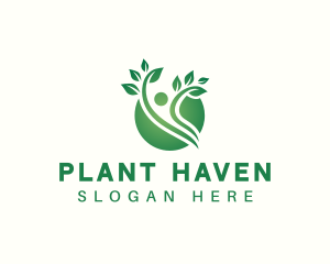 Natural Human Plant logo design