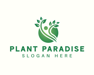 Natural Human Plant logo design