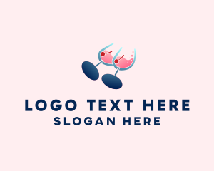 Wine Glass Boob Alcohol logo