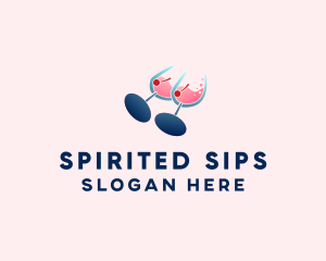 Wine Glass Boob Alcohol logo