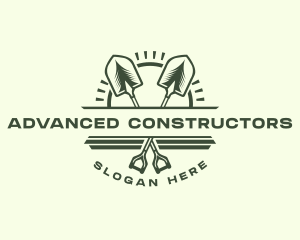 Shovel Landscaping Tool logo design