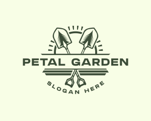 Shovel Landscaping Tool logo design