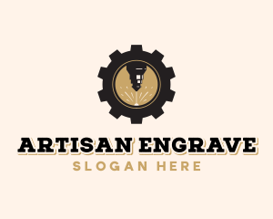 Laser Cog Engraving logo design