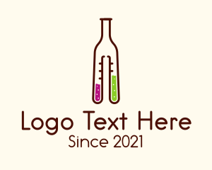 Flask Cocktail Bottle logo