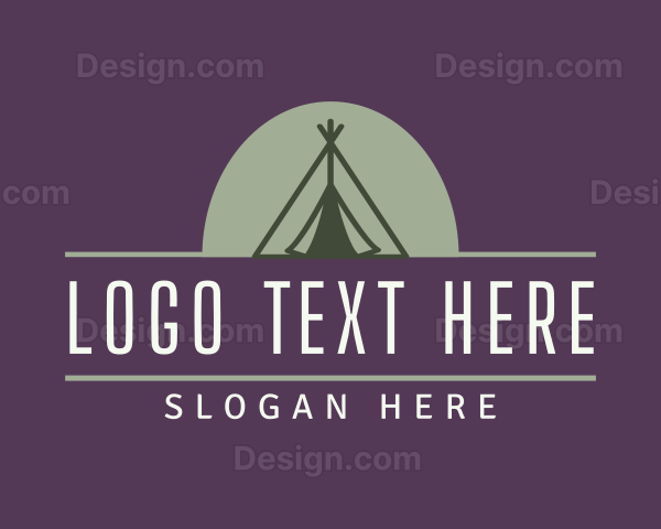 Camping Tent Outdoor Logo