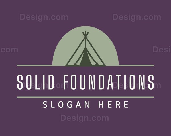 Camping Tent Outdoor Logo