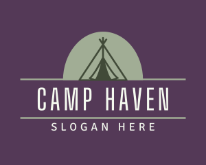 Camping Tent Outdoor logo