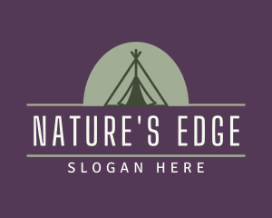 Camping Tent Outdoor logo design