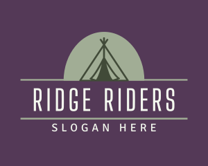 Camping Tent Outdoor logo design