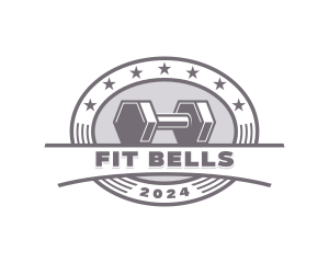 Dumbbell Workout Gym Training logo design