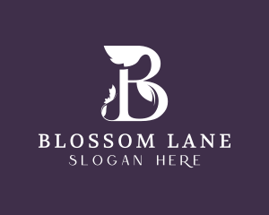 Floral Salon Letter B logo design