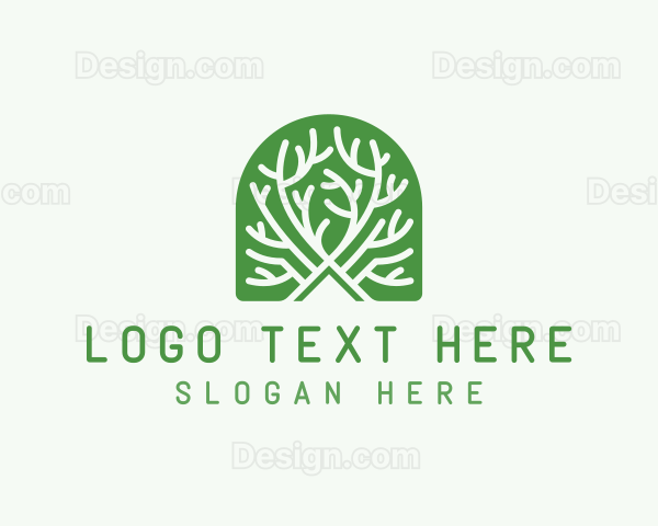 Sustainable Garden Tree Logo