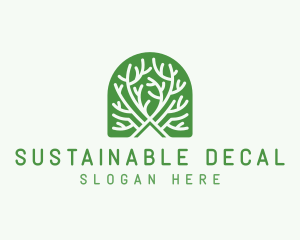 Sustainable Garden Tree logo design