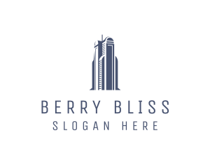 Blue Architectural Building logo design