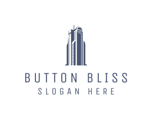 Blue Architectural Building logo design