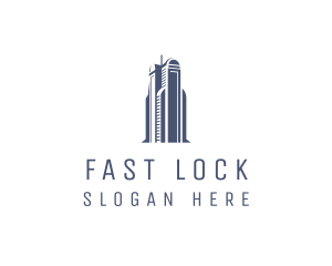 Blue Architectural Building logo design