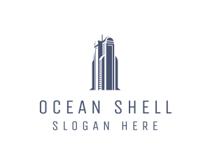 Blue Architectural Building logo design