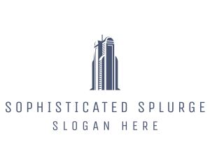 Blue Architectural Building logo design