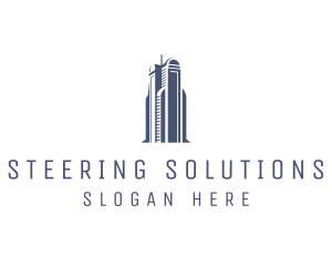 Blue Architectural Building logo design