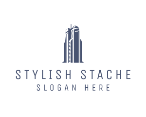 Blue Architectural Building logo design