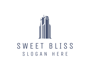 Blue Architectural Building logo design