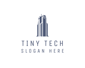 Blue Architectural Building logo design