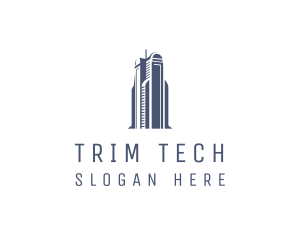 Blue Architectural Building logo design