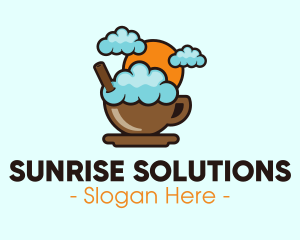 Sun Cloud Coffee logo design